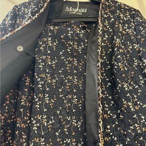 Moschita‎ Couture Black Textured Jacket